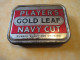 Boite Métallique De Tabac Ancienne / PLAYER'S GOLD LEAF/NAVY CUT/Rubbed Ready For Smoking/Mi-XXéme    BFPP336 - Empty Tobacco Boxes