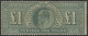 1902-10 DLR £1 Dull Blue-green, UM (gum Heavily Toned), SG.266. - Autres & Non Classés