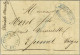 Lettre Avec Texte Daté De Rambervillers Le 24 Décembre 1870 Pour Epinal, Au Recto Taxe 2 Au Crayon Bleu Et Grand Cachet  - Guerre De 1870