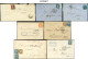 Let Lot De + De 100 Lettres Ou CP Classiques, Affranchissements Et Oblitérations Divers, Dont N°6, 10 Paire, 45C, Qualit - Collections (with Albums)