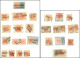 Autriche N°1/5, 1k. Jaune, 2k. Noir, 3k. Vermillon, 6k. Brun Et 9k. Bleu, En Tout 180 T. Obl. Dont Bandes Ou Paires, Tou - Other & Unclassified