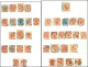 Autriche N°1/5, 1k. Jaune, 2k. Noir, 3k. Vermillon, 6k. Brun Et 9k. Bleu, En Tout 180 T. Obl. Dont Bandes Ou Paires, Tou - Other & Unclassified