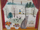 Delcampe - Tableau Peinture Naïve Paysage D'Hiver & Chat Art Naïf Signé Charlotte Julian 85 - Acrylic Resins