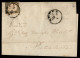 Antichi Stati Italiani - Sardegna - 10 Cent (14Ca) Corto A Destra - Lettera Da Lucca A Pietrasanta Del 3.9.61 - Autres & Non Classés