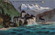 [-5%] SUISSE - Château De Chillon Et Dents Du Midi Au Clair De Lune - Colorisé - Carte Postale Ancienne - Veytaux