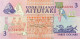 Cook Islands 3 Dollars, P-7 (1992) - UNC - AAA Serial Number - Cook Islands