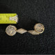 Représentation De Monnaie Antique En Boutons De Manchettes Métal Anciens Copie Pièce Ancienne Grec Grèce Marqué Athènes - Cuff Links & Studs