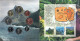 St HELENA & ASCENSION, Full SET 8 COINS BU Folder - Sainte-Hélène