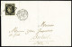 Lettre Càd Assemblé Nationale 25 Mars 50 Poste +grille Sur N°3 20c Noir Sur Lettre Pour Breteuil, Arr., TTB - 1849-1850 Ceres