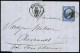 Lettre Première Date Vue Du Cachet GROS CHIFFRES : GC 3827 Sur N°14B Sur Lettre De St Quentin 20 Dec 1862, Aisne, Pour C - 1853-1860 Napoleon III