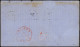 Lettre N°24 80c Rose BANDE De 3, Obl. Etoile 2 S. LSC, Càd R. St Lazare 31/1/65, Passage London 1/2 Et Arr. SANTIAGO CHI - 1862 Napoleon III