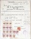 Lettre 1945-1947, 11 Factures Avec Fiscaux De Valeurs Diverses En Multiple Dont 4 Avec Le Cachet "War Damage Department" - Guernsey