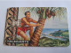 WALLIS &  FUTUNA ISLAND/ 25 UNITS/ CHIPCARD /MAN IN COCONUT THREE/  LOW TIRAGE 2000 EX  / FINE USED ** 17600** - Wallis And Futuna