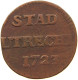 NETHERLANDS DUIT 1723 UTRECHT #s128 0385 - …-1795 : Période Ancienne