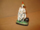 Ancien Encrier En Porcelaine De Vieux Paris Musicien XIX ème - Calamai