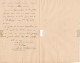 Léonce Élie De BEAUMONT Géologue Andreossy Dufrénoy Lettre Autographe Signée Géologie - Inventores Y Científicos
