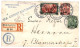 GERMAN P.O. BEYROUTH SYRIA : 1902 25 PIASTER On 5 MARK + 10p On 5pf + 20p On 10pf Canc. BEIRUT + VIA CONSTANTINOPLE On R - Turquia (oficinas)