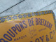 Delcampe - Ancienne Plaque Tôle Publicitaire Croupons De Bretagne F. Le Roy & Cie Nantes Cuir Vache - Sonstige & Ohne Zuordnung