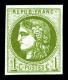 ** N°39B, 1c Olive Report 2, Fraicheur Postale (certificat)  Qualité: ** - 1870 Emissione Di Bordeaux