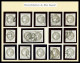 N°41A, 4c Gris Report 1, Exceptionnelle Reconstitution Du Bloc Report De 15 Exemplaires Dont 5 Valeurs Neuves Et 10 Obli - 1870 Emissione Di Bordeaux