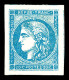 * N°45C, 20c Bleu Type II Report 3, Marges Maximales Avec 5 Voisins. SUPERBE. R.R. (certificat)  Qualité: * - 1870 Emissione Di Bordeaux