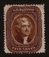 Lot # 016 UNITED STATES: 1860: 5¢ Brown, Type II - Unused Stamps