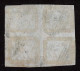 Lot # 270 MAURITIUS: 1859 1d Orange Red BLOCK OF FOUR - Mauritius (...-1967)