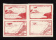 Delcampe - Lot # 291 COLOMBIAN Air Post: 1920 10c Green Single, 10c Red Brown, 2 Se-tenant Blocks Of Four - Colombia
