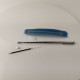 Delcampe - Vintage Pen Pointer Ballpoint Pen 62cm Metal Telescoping Pointer #5710 - Penne