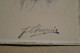 Très Ancienne Prtrait Sur Carton Signé F. Chopin, Musicien Compositeur ,14 Cm Sur 9 Cm. Pour Collection - Historical Figures
