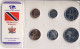 Trinidad & Tobago 1,5,10,25,50 Cents; 1 Dollar 1990-2007, Set 6, KM#102-6,120-1, Unc Sealed - Trinidad Y Tobago