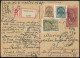 1942 Ajánlott Levelezőlap 3 Bélyeggel, Cenzúrázva, Romániába - Other & Unclassified