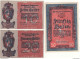 LIECHTENSTEIN  Complete Set 10-20-50 Heller   P1-2-3   (ND  1920)    UNC - Liechtenstein