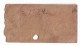 TICKET METROPOLITAIN Paris 1ere  Classe - Unclassified