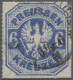 Preußen - Marken Und Briefe: 1867, Adler, 6 Kr. Blau, Gestempelt, Sign. Carl H. - Other & Unclassified