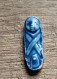 Fève Ancienne émaillée Bleue Bébé Emmailloté - Olds