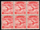 Manchukuo 1934 Enthronement Of Emperor 3f Phoenixes In Fine Mint Blk/6 - 1932-45  Mandschurei (Mandschukuo)