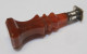 Delcampe - -SCEAU ANCIEN MANCHE AGATE BASE METAL Argenté MONOGRAMME H.T Ou TH   E - Seals