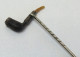 épingle à Cravate Pipe à Fumer Antique En Argent Et Corne - Altri & Non Classificati