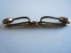 Ancien Oude Boord Knop - épingle De Col 4,3 Cm Getekend Signée Goldband - Cuff Links & Studs