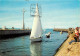 14 - Courseulles Sur Mer - Entrée De Yachts Dans Le Port - Les Jetées - Bateaux - Flamme Postale De Courseulles Sur Mer - Courseulles-sur-Mer