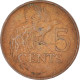 Monnaie, Trinité-et-Tobago, 5 Cents, 1976 - Trinité & Tobago