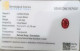 GSI Certified 1.02ct Blood Red Ruby, Natural Untreated Loose Gemstone - Ruby