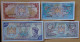 Billets Bhoutan - 4 Billets 1,2,5,10 Ngultrum - Bhutan