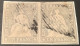 ATTEST MARCHAND: Zst 27C, Schweiz 1854-62 1Fr Strubel X2 Gestempelt Briefstück (Switzerland Cert Used YT.31 SC.30 - Gebraucht