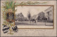 Gest. Tilsit Lindenstraße Wappen-Prägekarte 1902 - Ostpreussen