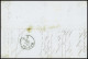 Lettre N°23 Obl Rect De Points "184" + CAD "Napoli UF° SUCCle Del Porto" (1867) Sur Lettre De Marseille Pour Naples (Sal - 1862 Napoléon III