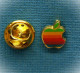 1 PIN'S //  ** LOGO " APPLE " COMPUTER INC / UNE POMME CROQUÉE ** . (DECAT). - Informatica