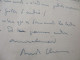 LAS Autographe Signée à En Tête Chambre Des Députés André Chanson 192? Rendez Vous - Scrittori