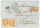 Ancre / N° 23 (2) Càd NIL / * 17 OCT. 66 Sur Lettre Avec Texte Daté De Brousse Acheminée Jusqu'à Constantinople Pour Lyo - 1862 Napoléon III.